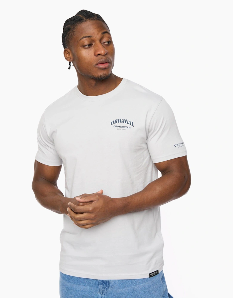 Crosshatch Labstock Mens T-Shirt Light Blue