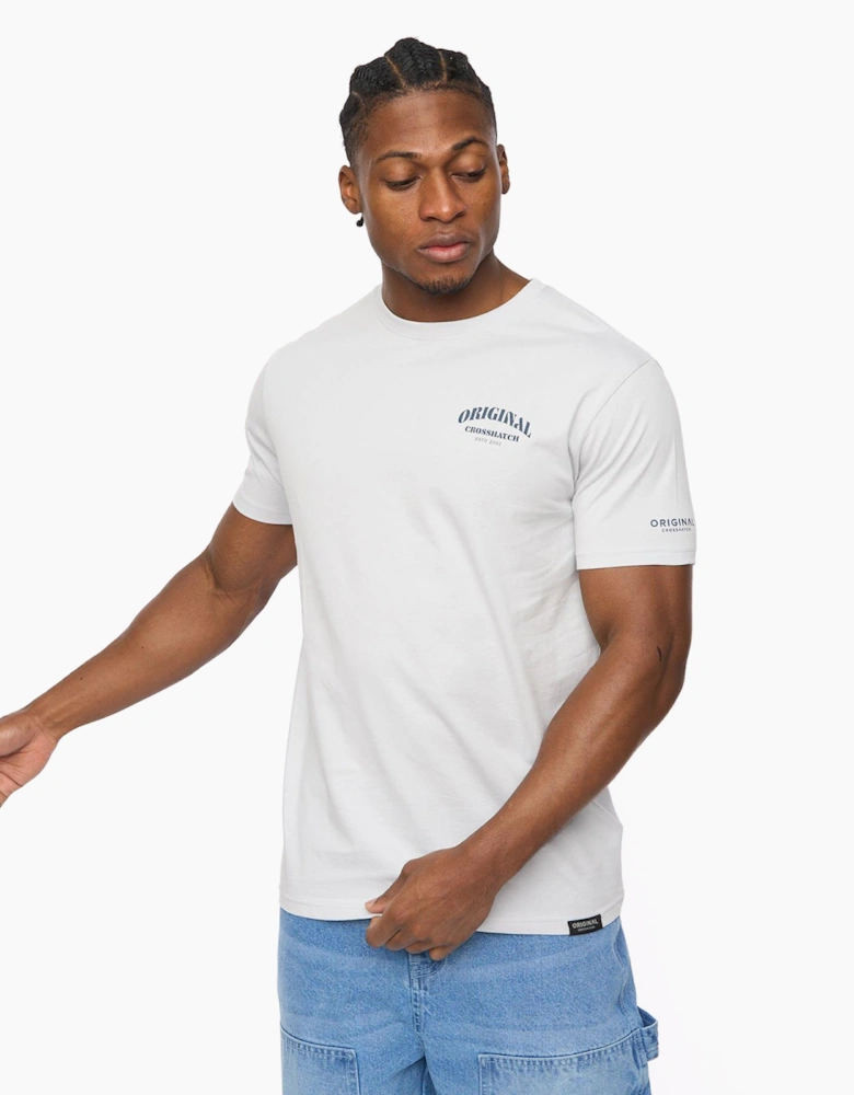 Crosshatch Labstock Mens T-Shirt Light Blue