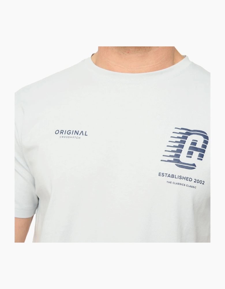 Crosshatch Morville Mens T-Shirt Light Blue