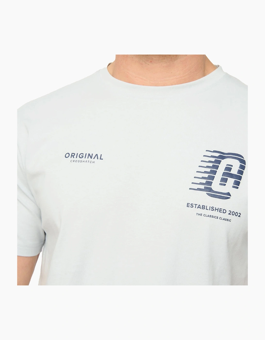 Crosshatch Morville Mens T-Shirt Light Blue