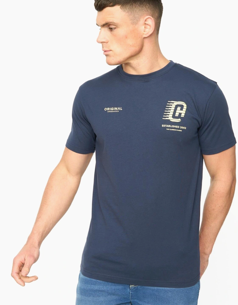 Crosshatch Morville Mens T-Shirt Navy