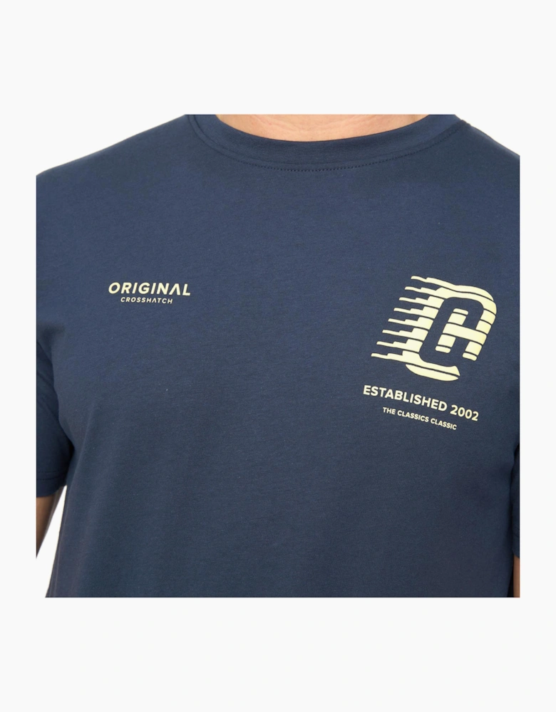 Crosshatch Morville Mens T-Shirt Navy