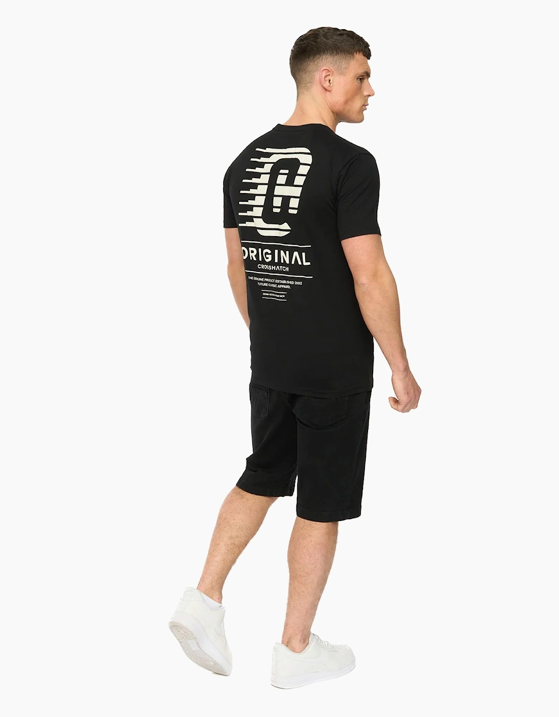 Crosshatch Morville Mens T-Shirt Black