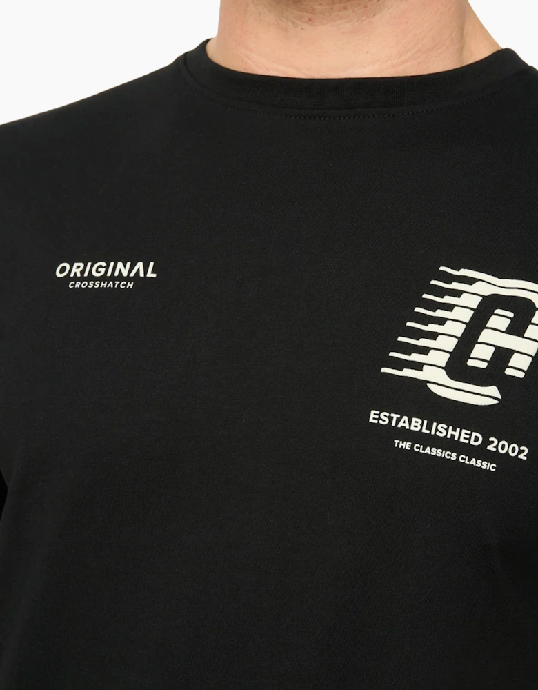 Crosshatch Morville Mens T-Shirt Black