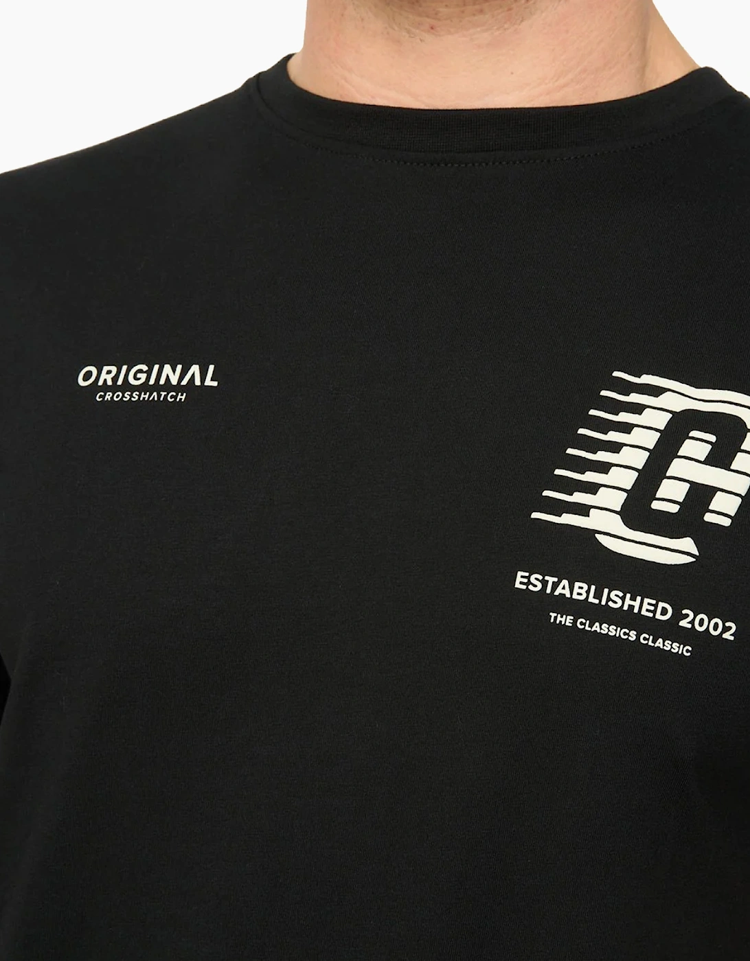Crosshatch Morville Mens T-Shirt Black