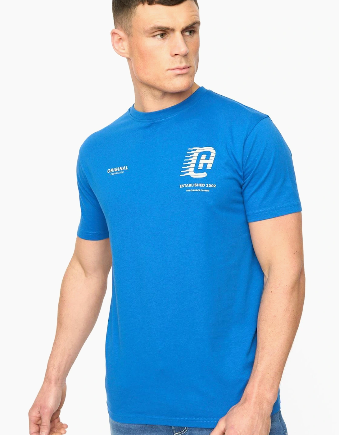 Crosshatch Morville Mens T-Shirt Royal Blue