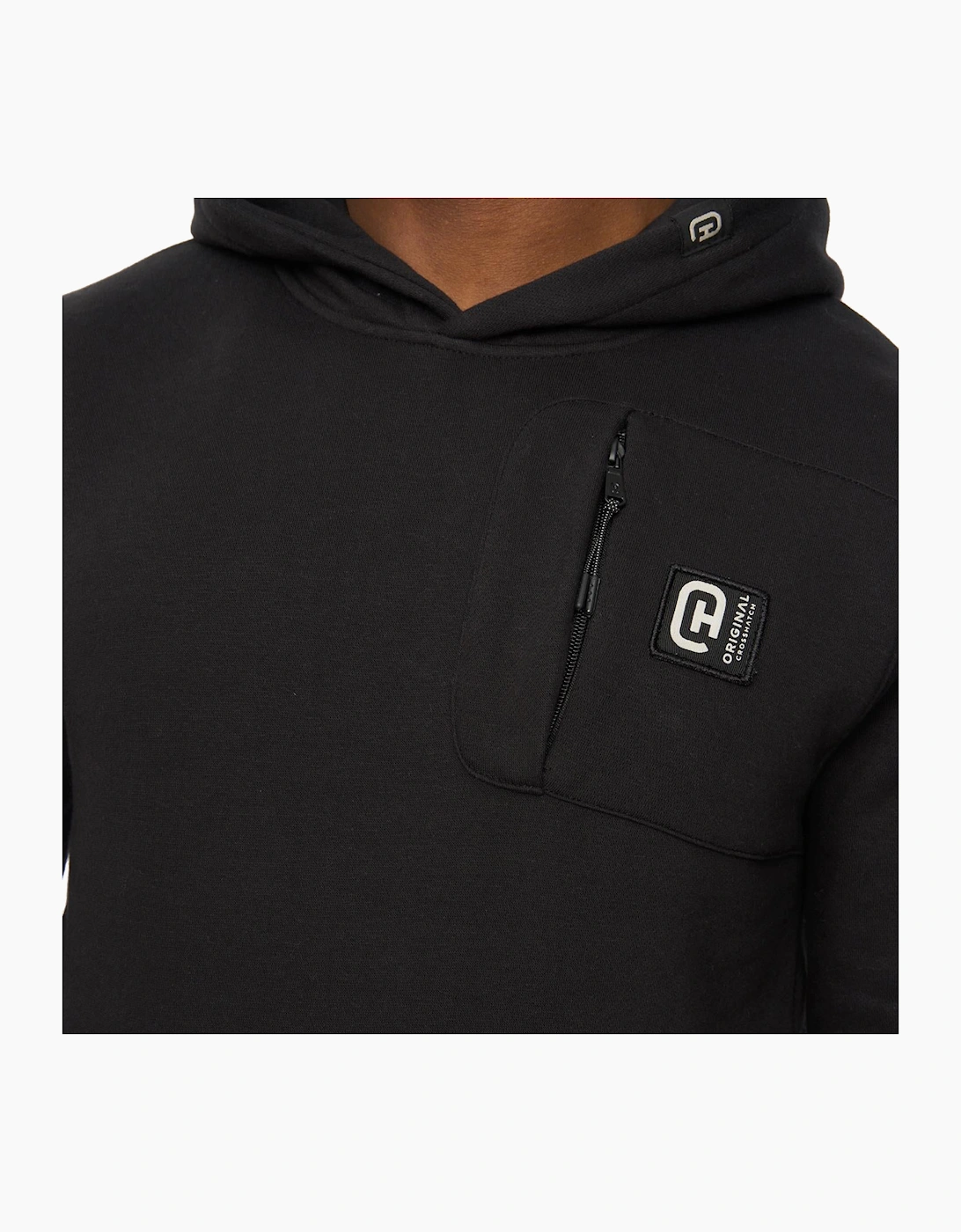 Crosshatch Portville Mens Hoodie Black