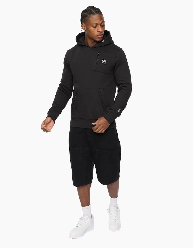 Crosshatch Portville Mens Hoodie Black
