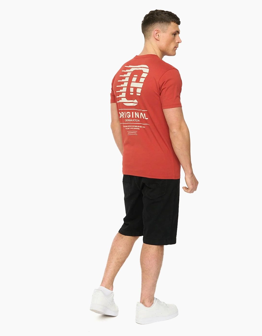 Crosshatch Morville Mens T-Shirt Red
