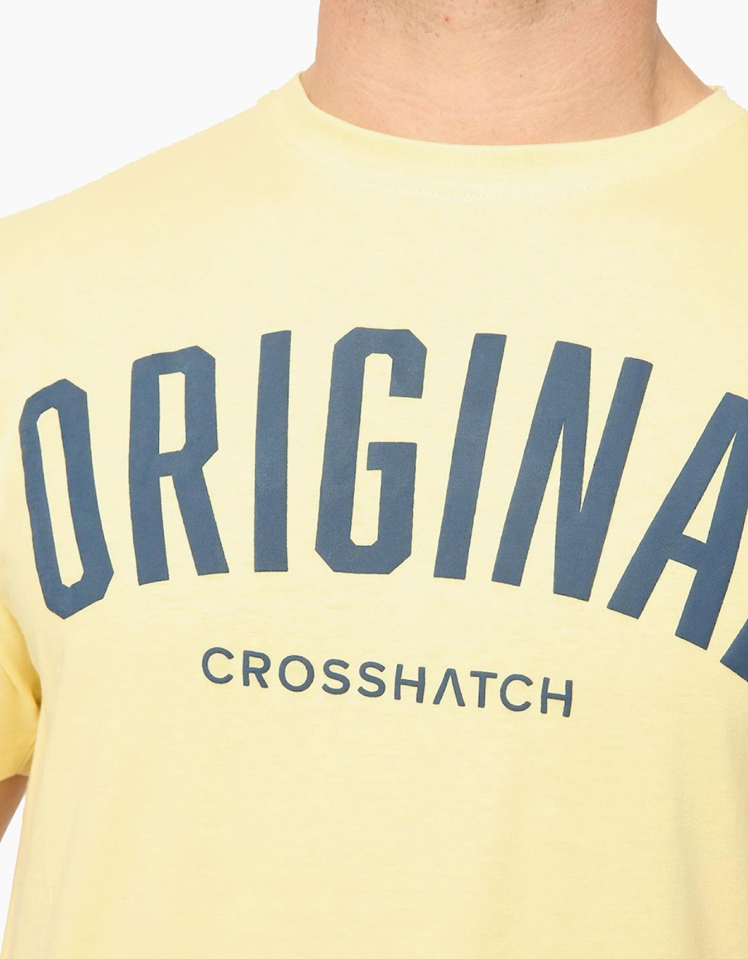 Crosshatch Kensby Mens T-Shirt Yellow