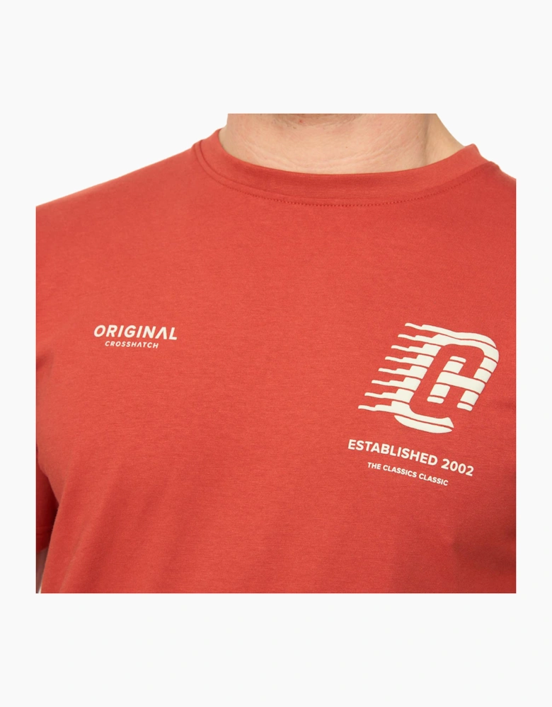 Crosshatch Morville Mens T-Shirt Red