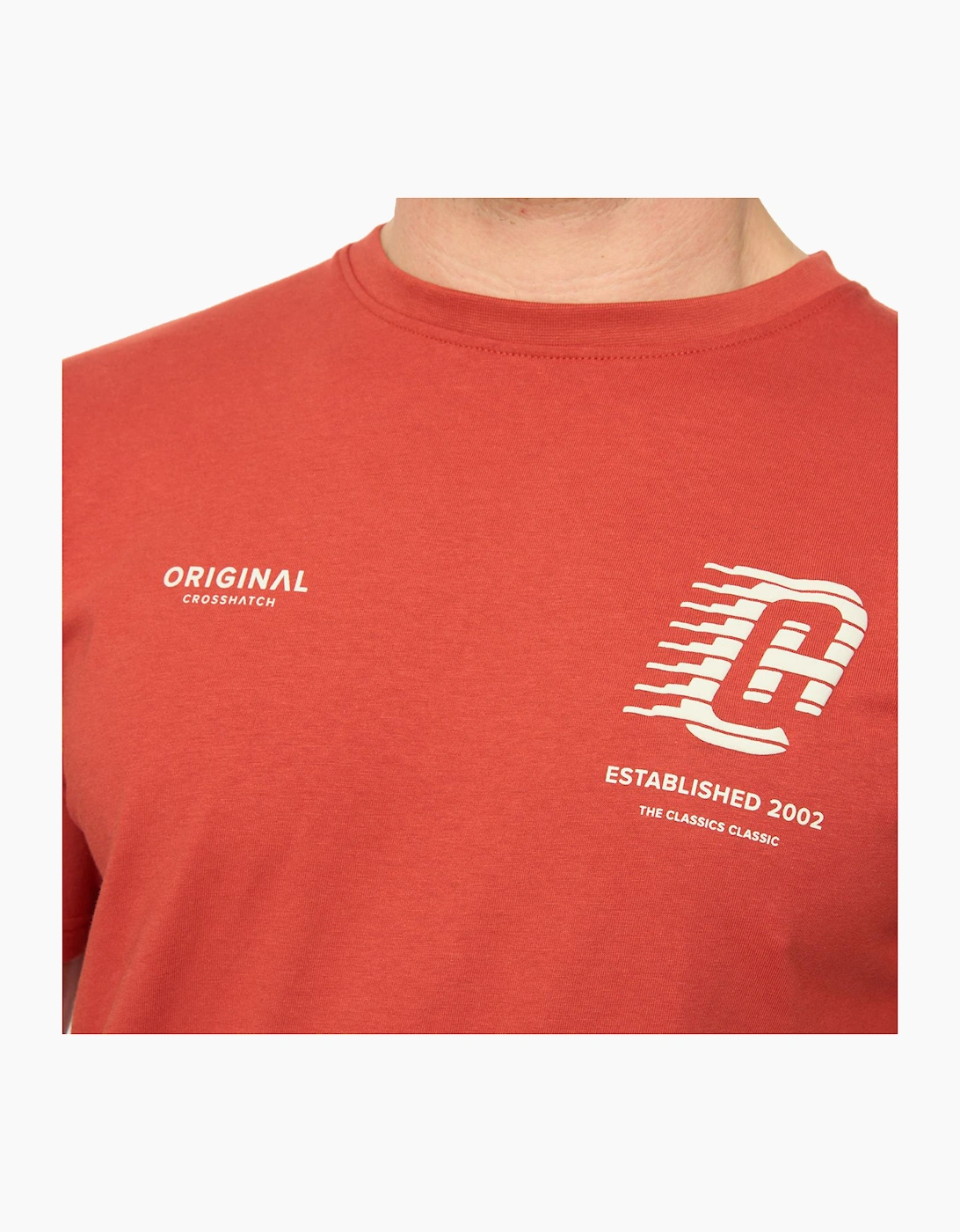 Crosshatch Morville Mens T-Shirt Red