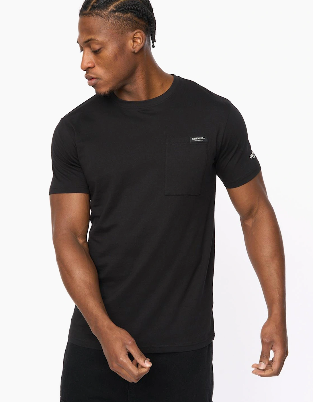 Crosshatch Portville Mens T-Shirt Black