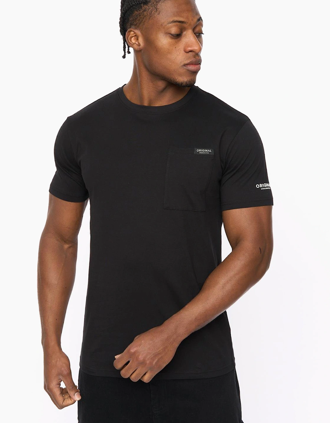 Crosshatch Portville Mens T-Shirt Black
