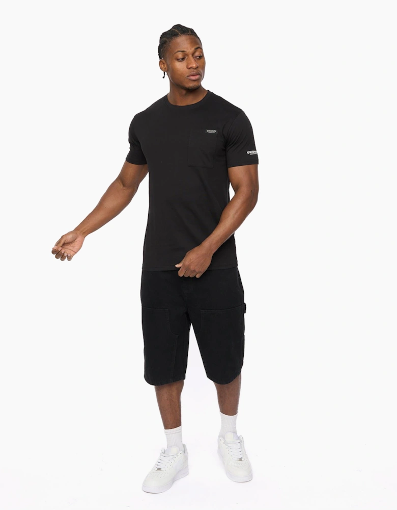 Crosshatch Portville Mens T-Shirt Black
