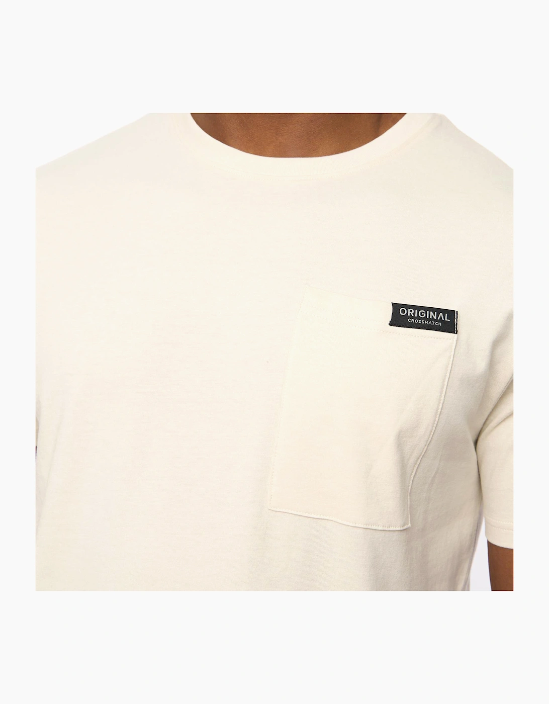 Crosshatch Portville Mens T-Shirt Neutral / Off White