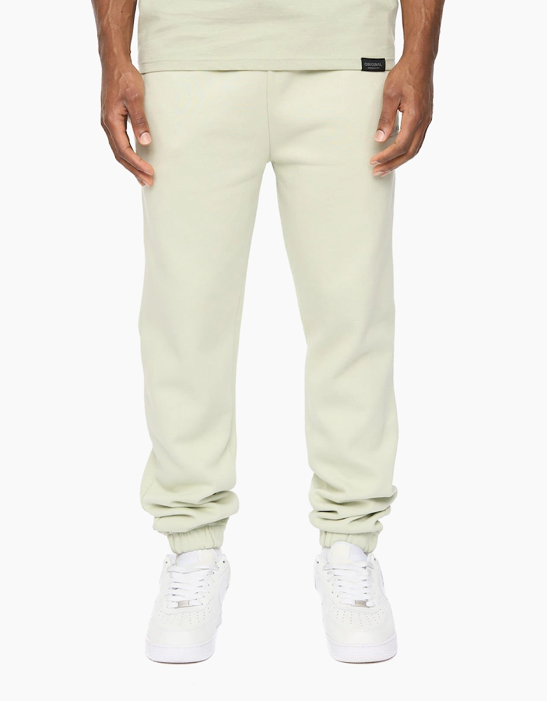Crosshatch Preece Mens Joggers Light Olive / Green