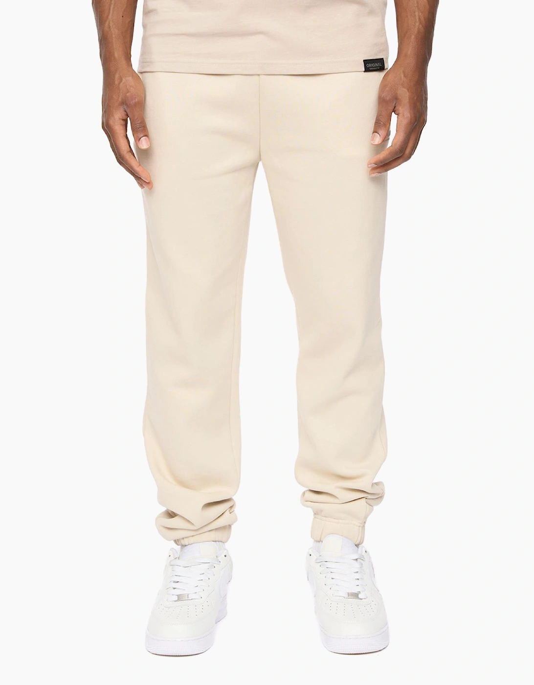 Crosshatch Preece Mens Joggers Light Stone / Beige
