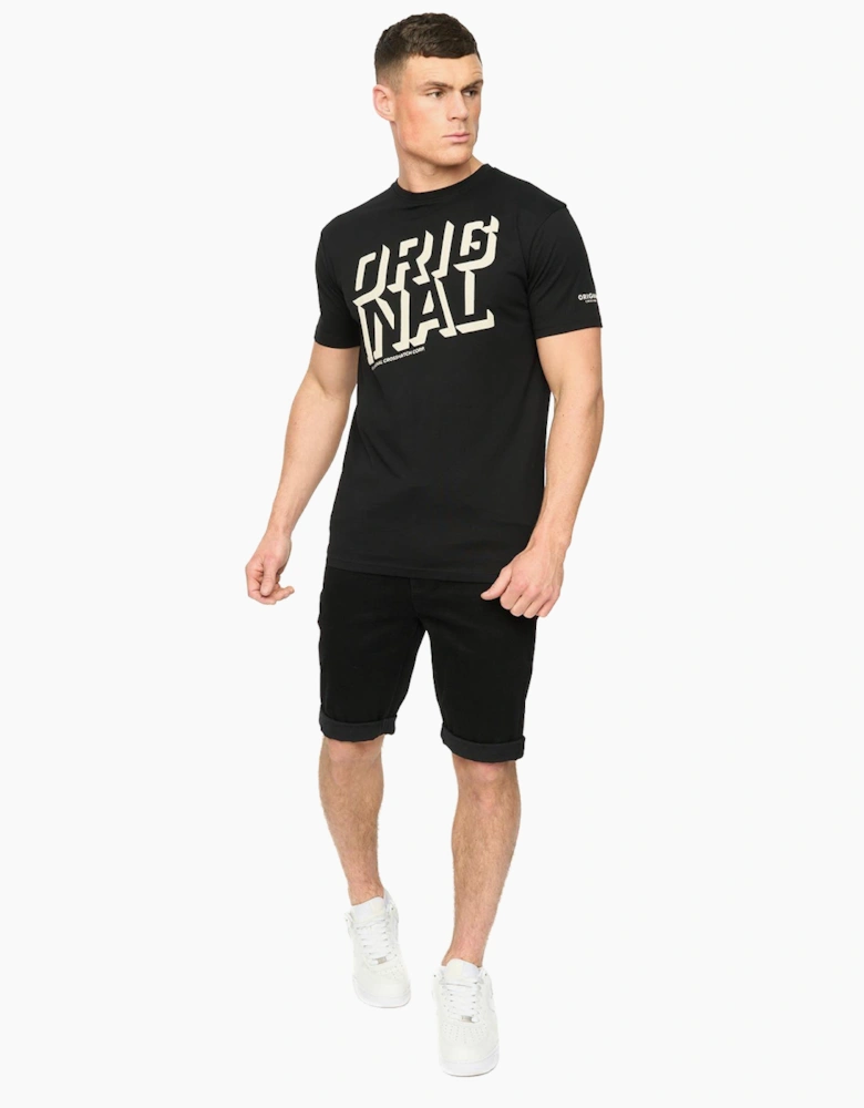 Crosshatch Protrax Mens T-Shirt Black