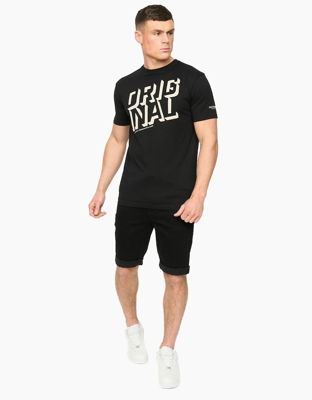 Crosshatch Protrax Mens T-Shirt Black