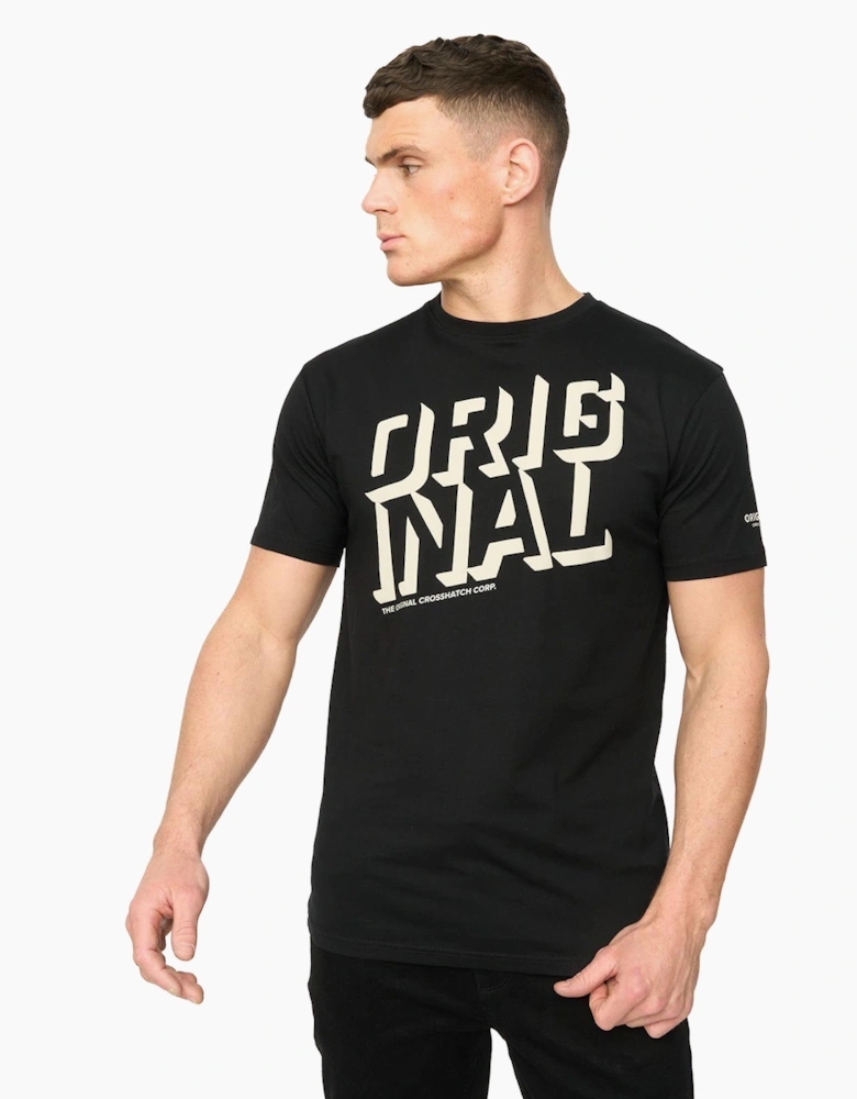 Crosshatch Protrax Mens T-Shirt Black