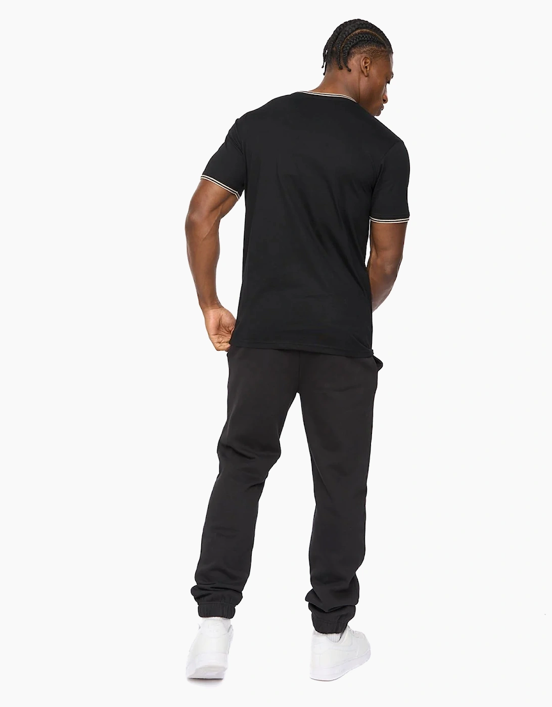 Crosshatch Preece Mens T-Shirt Black