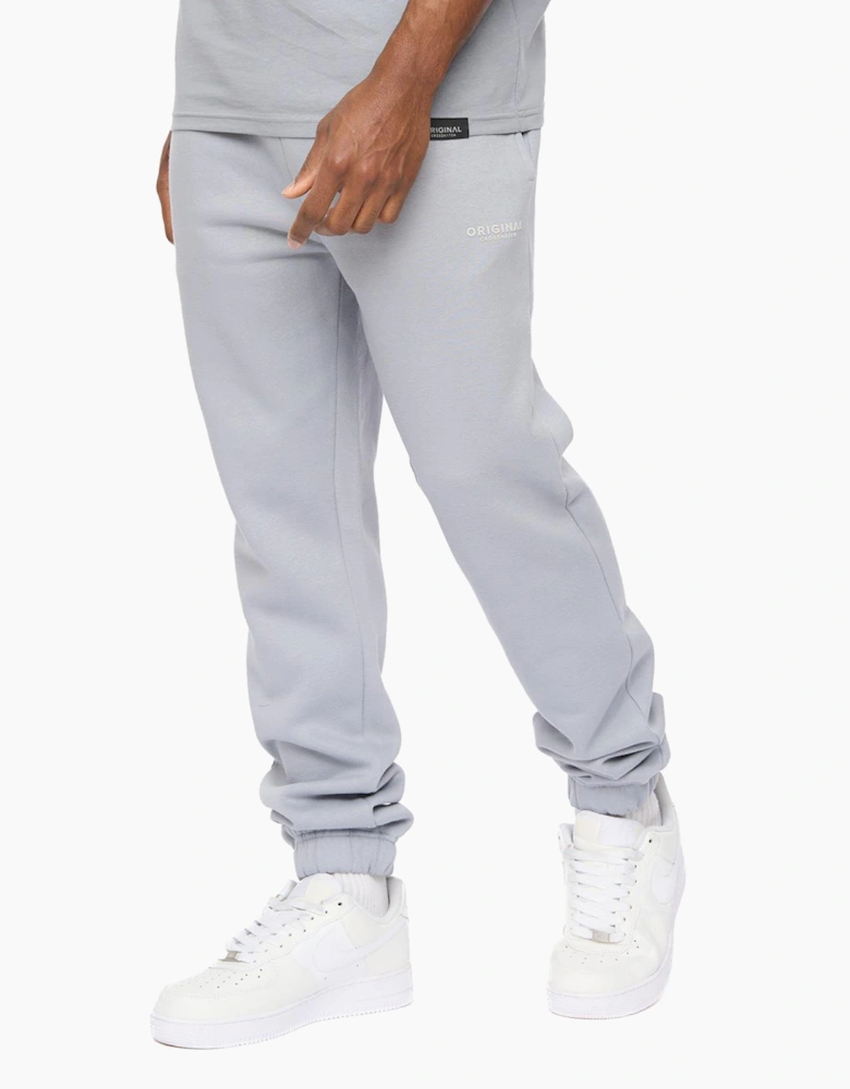 Crosshatch Preece Mens Joggers Steel Blue / Grey