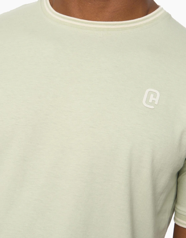 Crosshatch Preece Mens T-Shirt Olive / Green