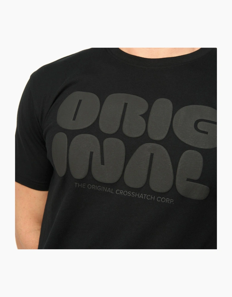 Crosshatch Transflate Mens T-Shirt Black