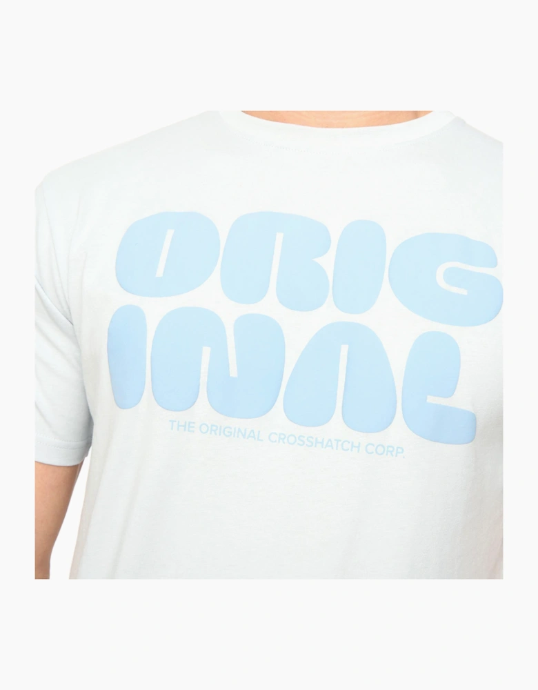 Crosshatch Transflate Mens T-Shirt Light Blue