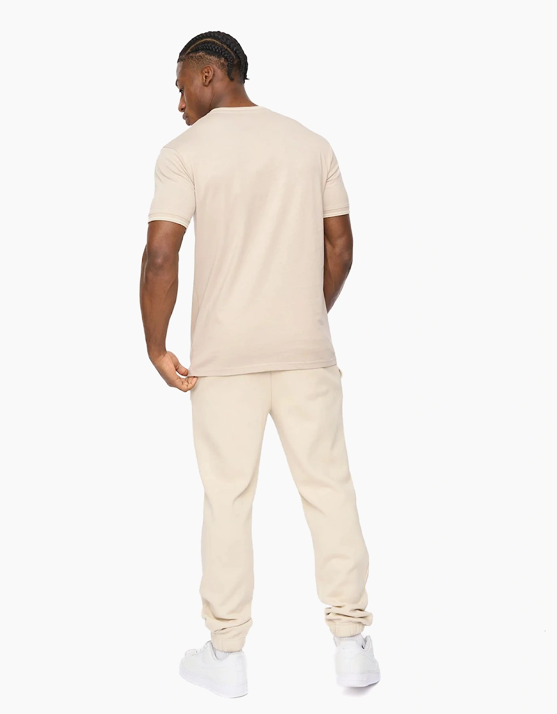 Crosshatch Preece Mens T-Shirt Light Stone / Beige