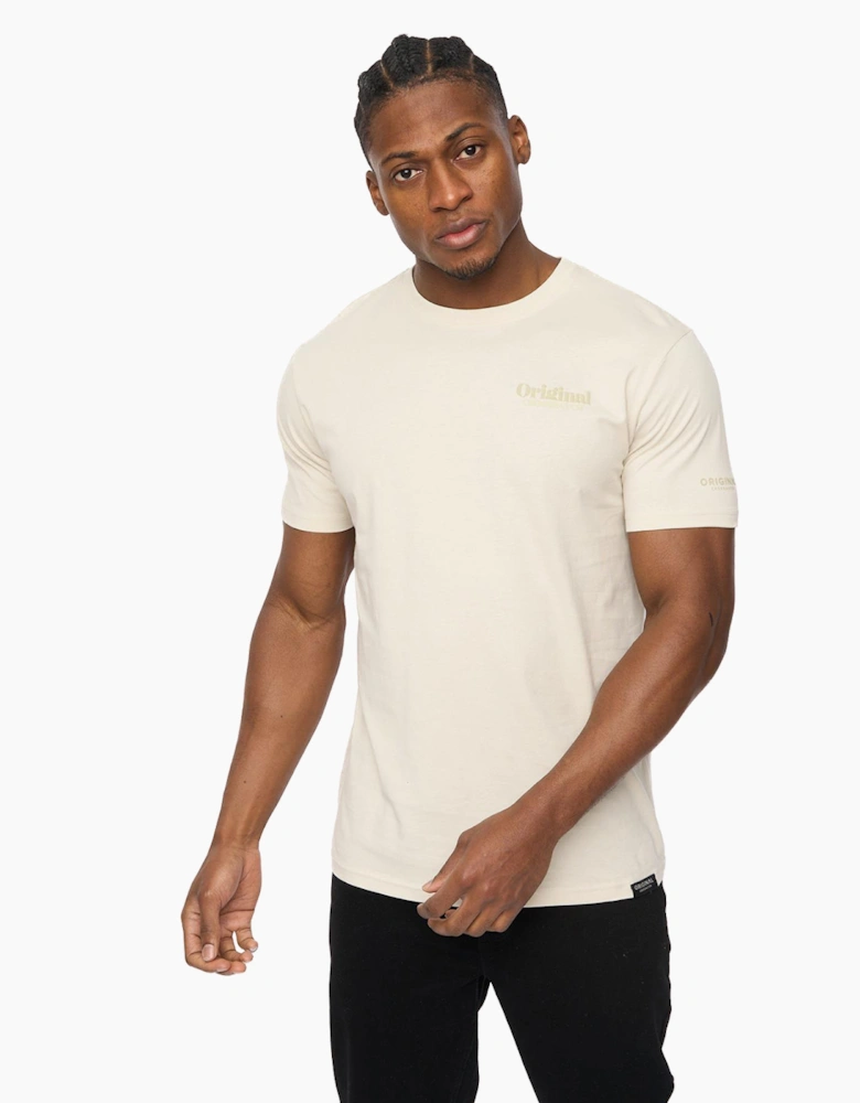 Crosshatch Simtanks Mens T-Shirt Neutral / Off White