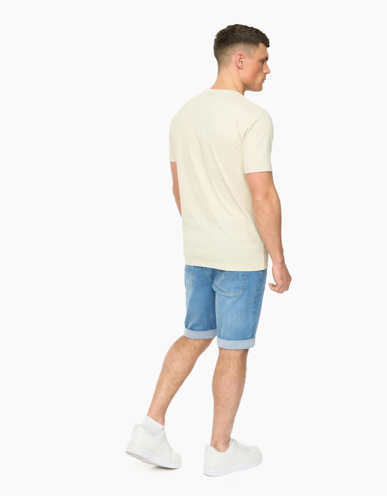 Crosshatch Transflate Mens T-Shirt Neutral / Off White