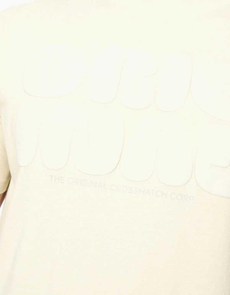 Crosshatch Transflate Mens T-Shirt Neutral / Off White