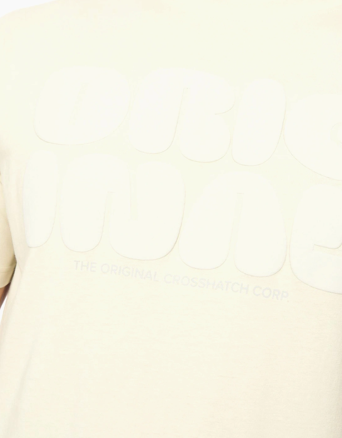 Crosshatch Transflate Mens T-Shirt Neutral / Off White