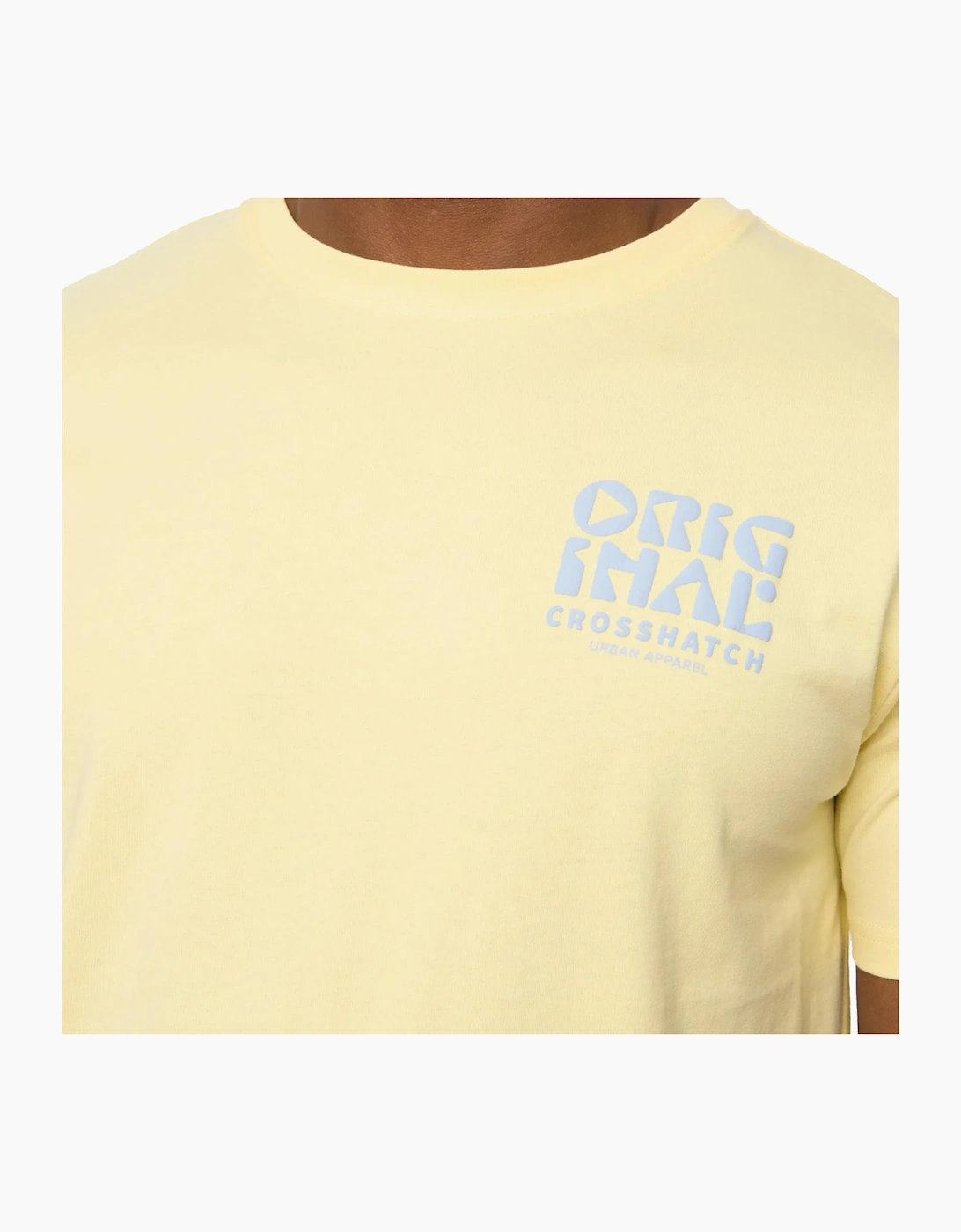 Crosshatch Wellmoores Mens T-Shirt Yellow