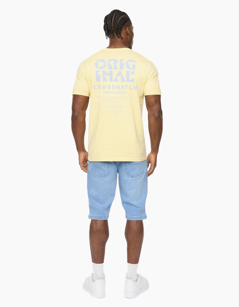 Crosshatch Wellmoores Mens T-Shirt Yellow