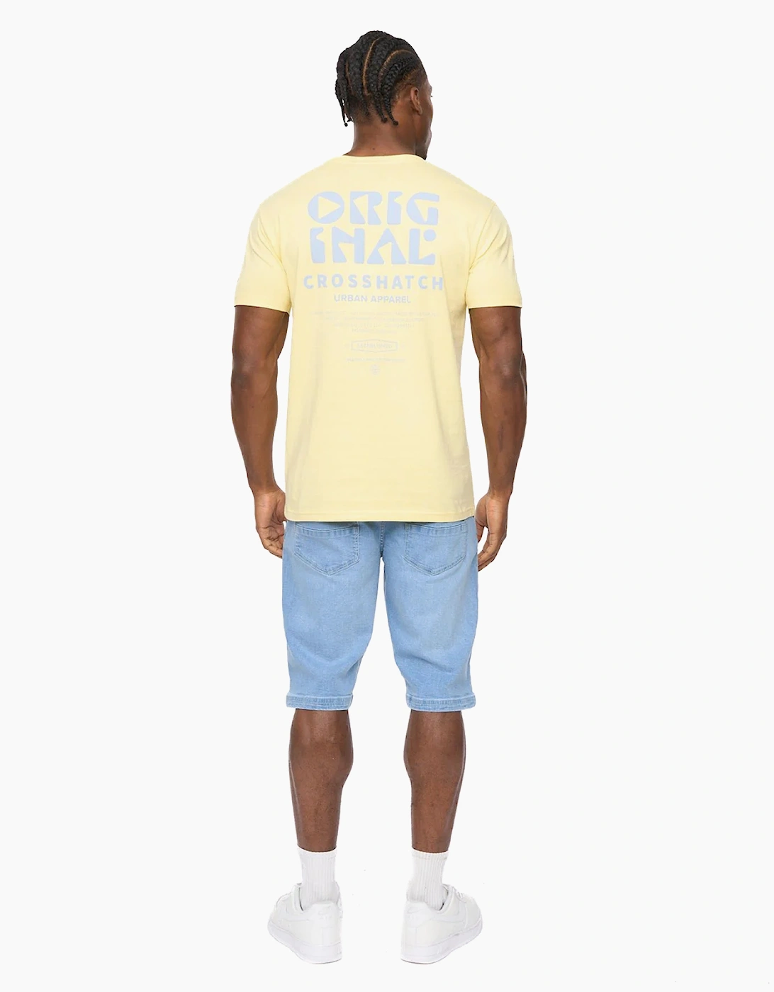 Crosshatch Wellmoores Mens T-Shirt Yellow
