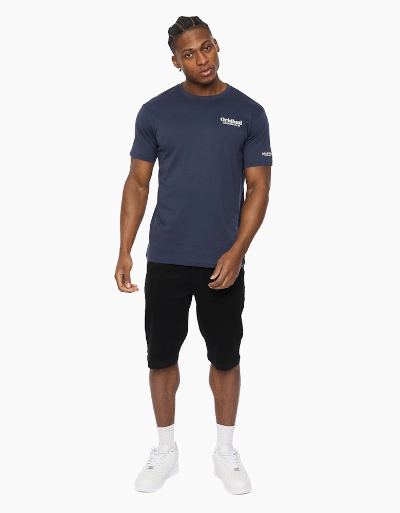 Crosshatch Simtanks Mens T-Shirt Navy