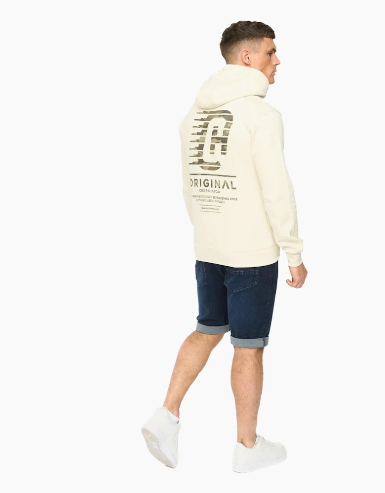 Crosshatch Winchamp Mens Hoodie Neutral / Off White