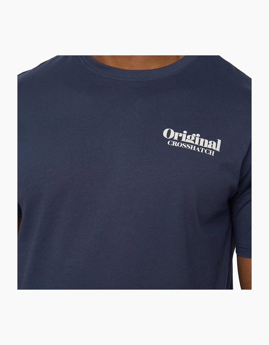 Crosshatch Simtanks Mens T-Shirt Navy