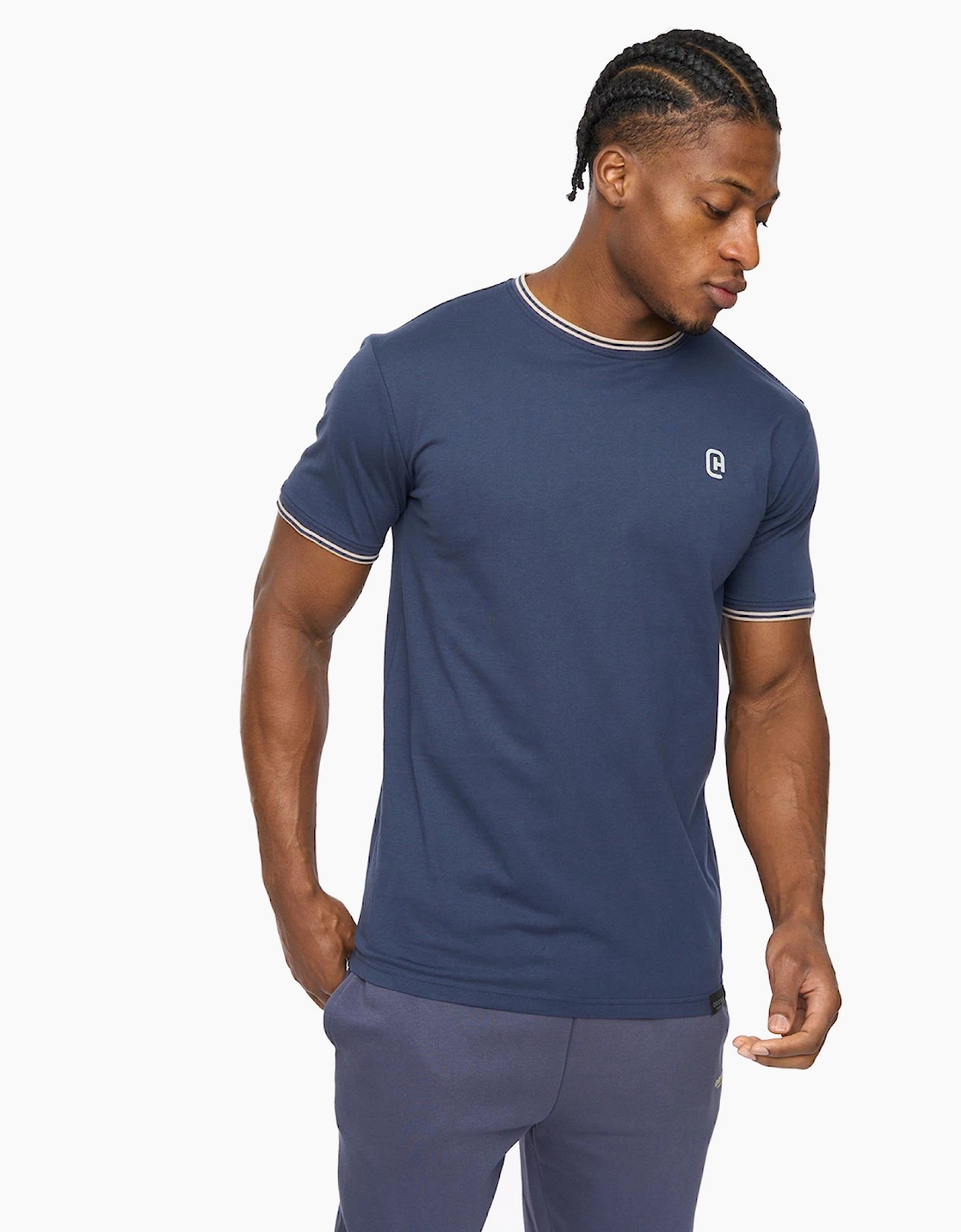 Crosshatch Meece Mens T-Shirt Navy