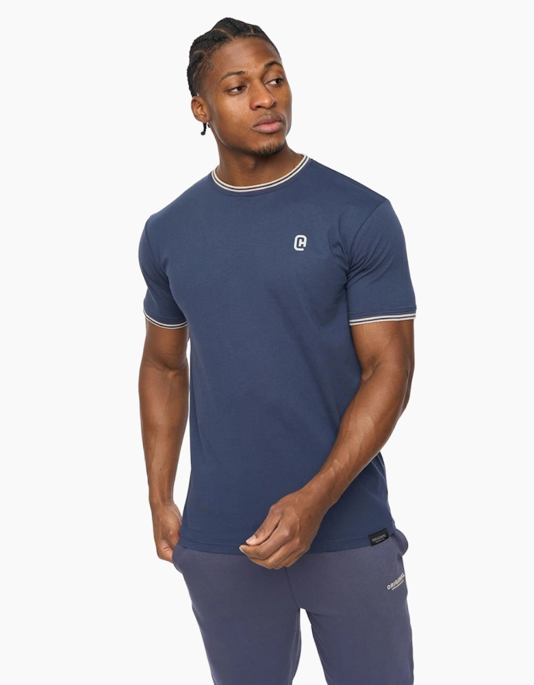 Crosshatch Meece Mens T-Shirt Navy