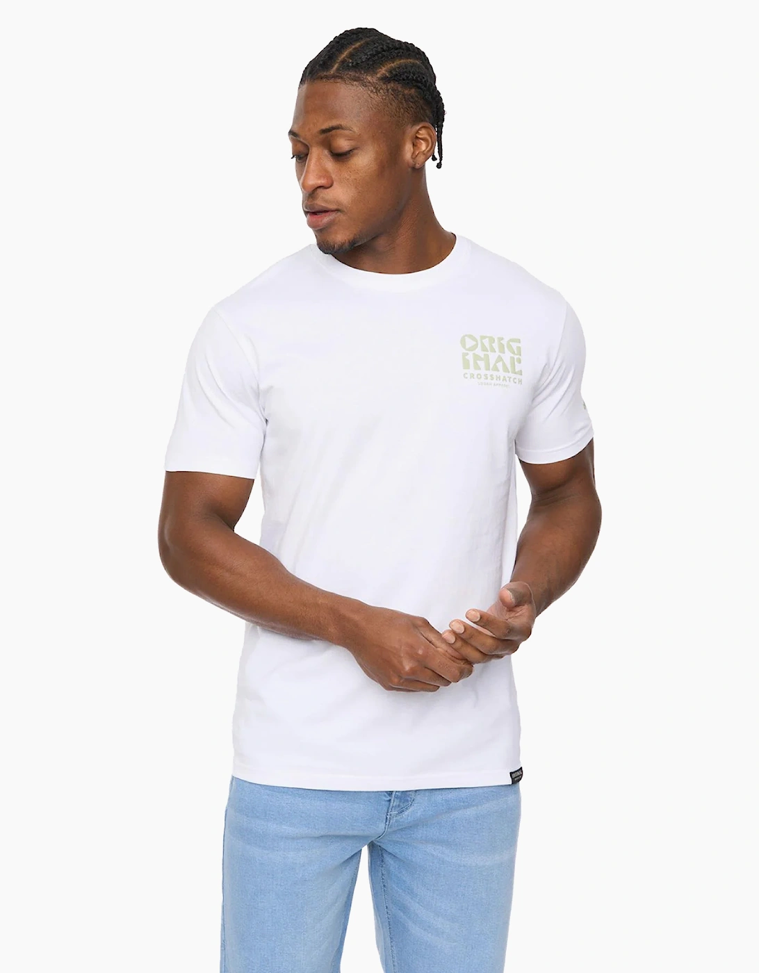 Crosshatch Wellmoores Mens T-Shirt White