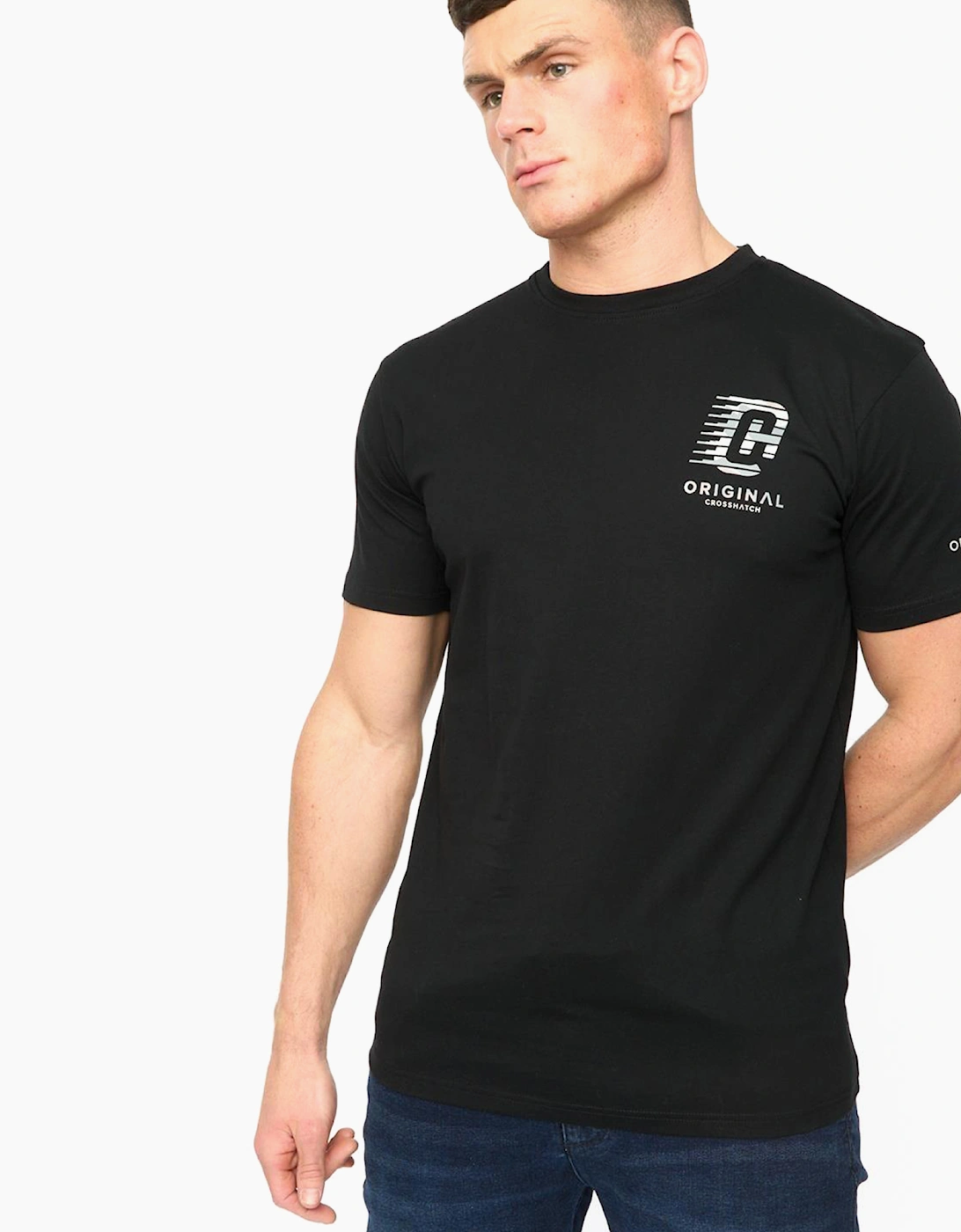 Crosshatch Winchamp Mens T-Shirt Black