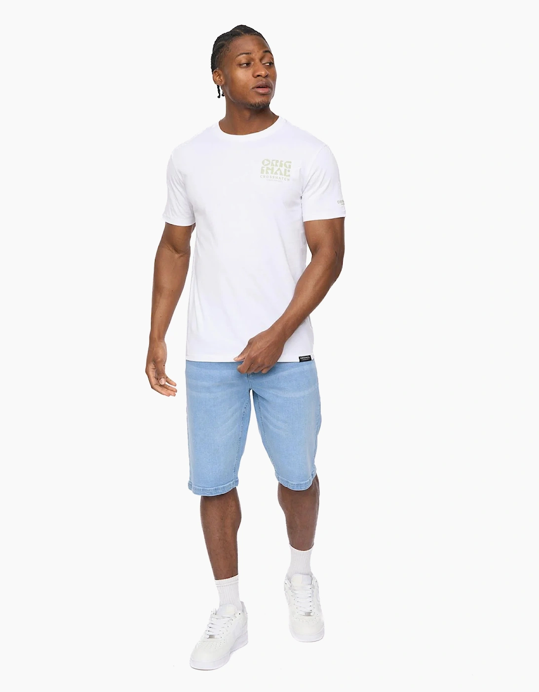 Crosshatch Wellmoores Mens T-Shirt White