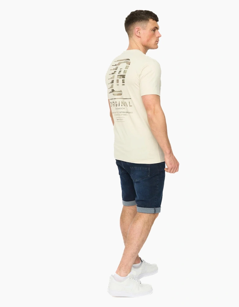 Crosshatch Winchamp Mens T-Shirt Neutral / Off White