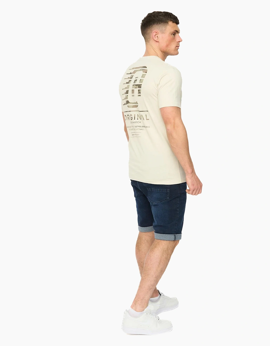 Crosshatch Winchamp Mens T-Shirt Neutral / Off White