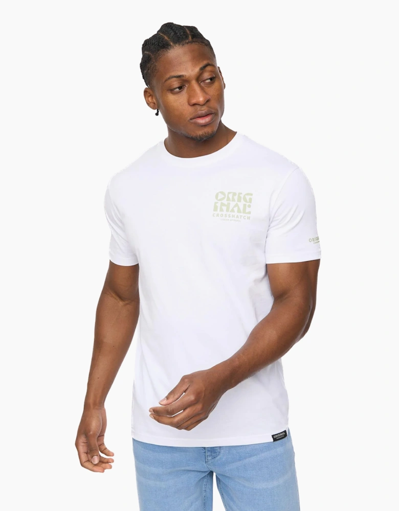 Crosshatch Wellmoores Mens T-Shirt White