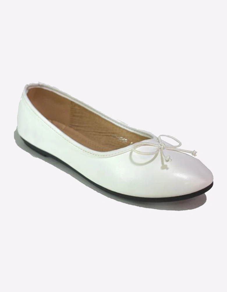 Reveal Celia Slip On Shoes Womens White PU